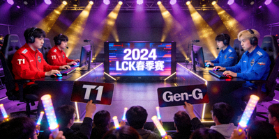 英雄联盟LCK春季赛T1对阵Gen.G比赛现场画面